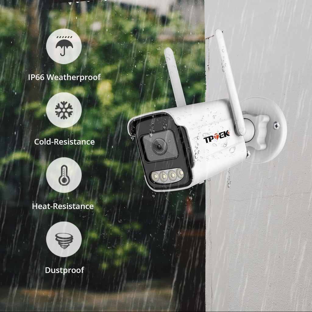 Cámara IP 4K de 8MP para exteriores, cámara de seguridad WiFi, vigilancia inalám