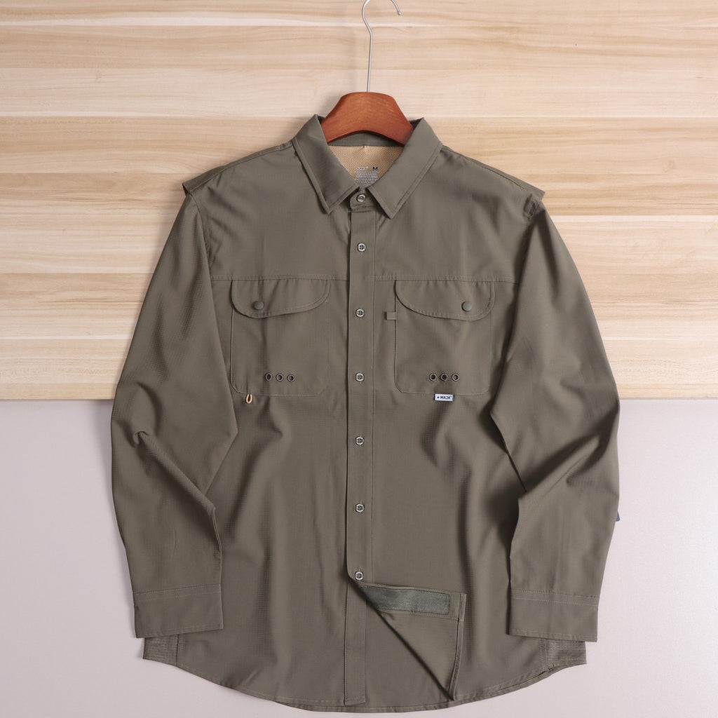 Camisa de Pesca Ligera de Secado Rápido para Hombre, Multifuncional, Transpirabl