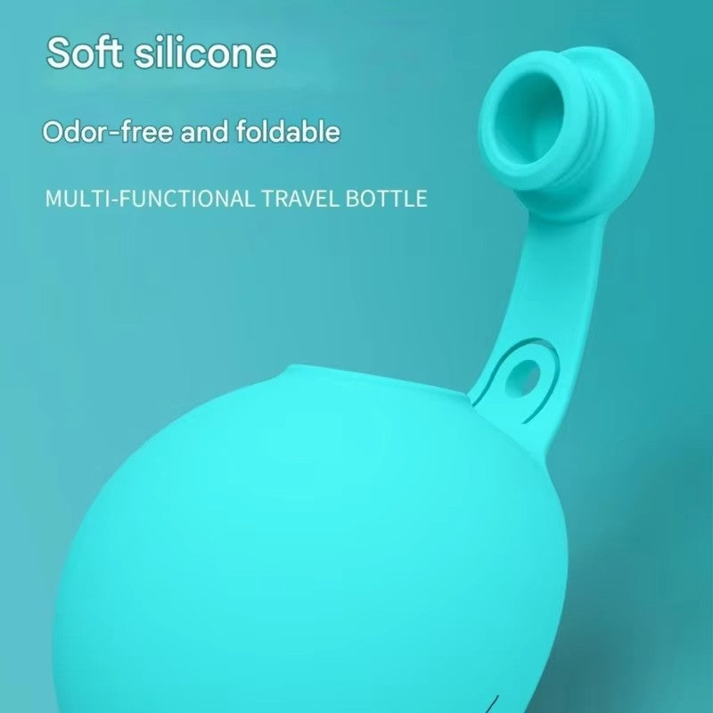 Botella de agua plegable para perros y gatos, con cordón, dispensador de agua po