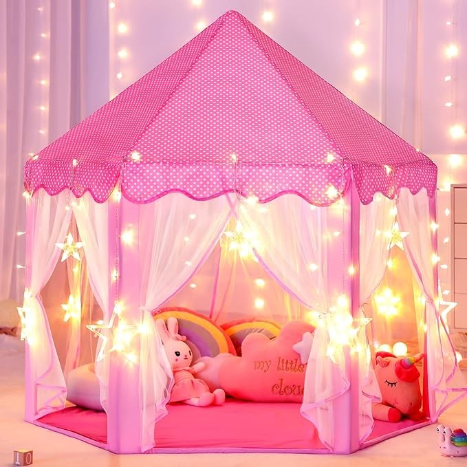 Carpa plegable para sala de juegos interior y exterior, castillo de juguete para