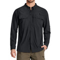 TACVASEN-camisas de pesca con protección solar UPF 50+ para hombre, camisas de m