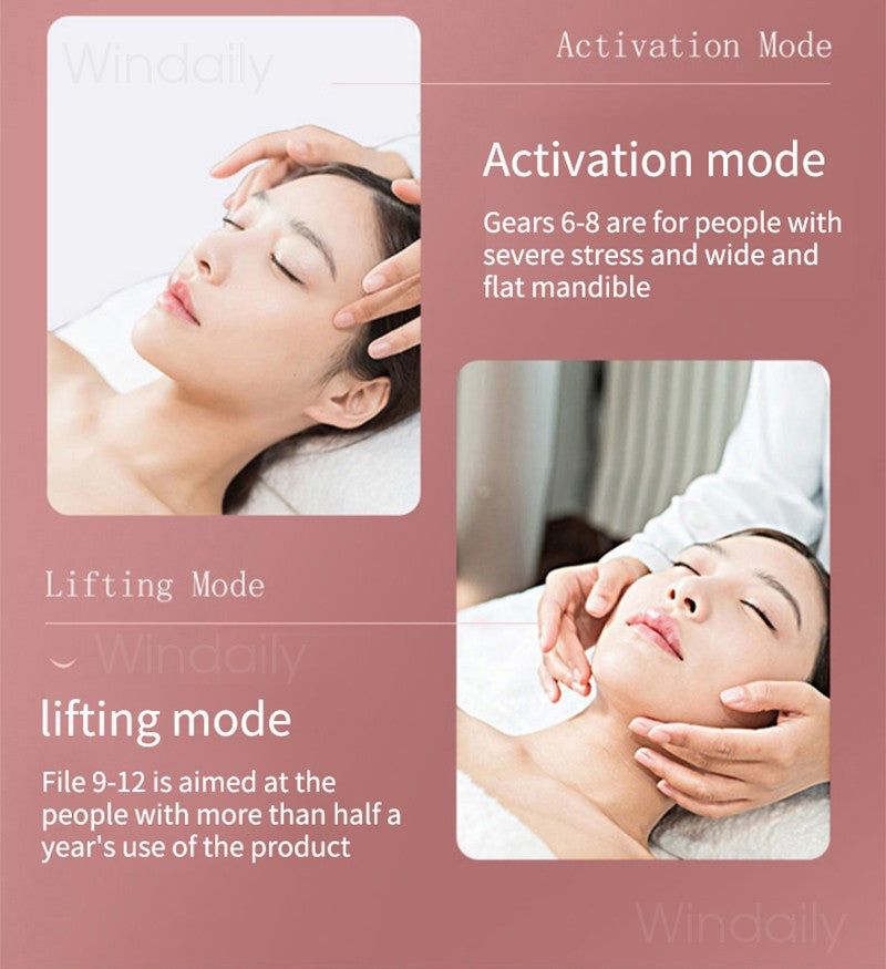 Dispositivo de elevación Facial terapia de fotones LED masajeador de vibración a