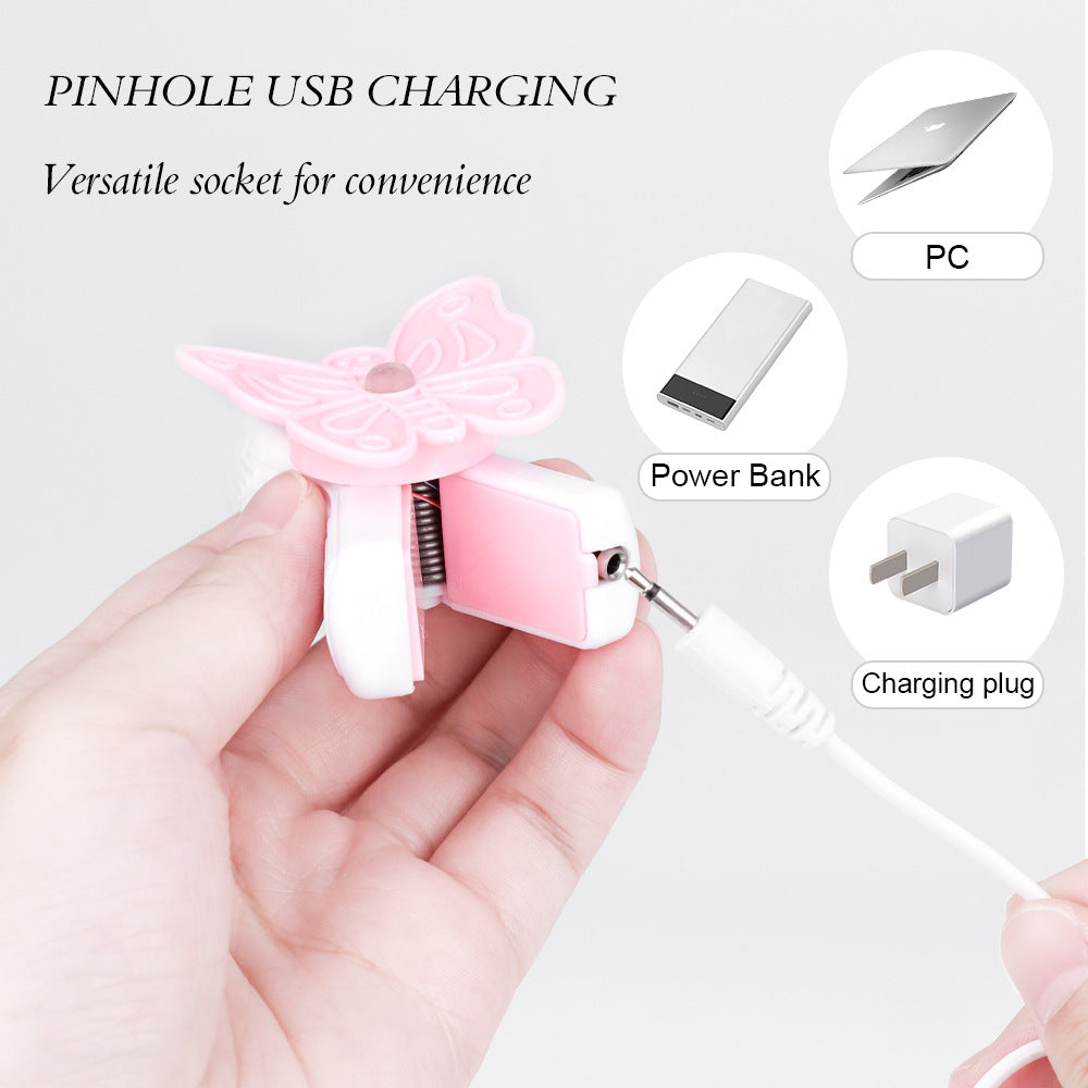 New Vibrating Nipple Clamps for Adult Pleasure (Pink)