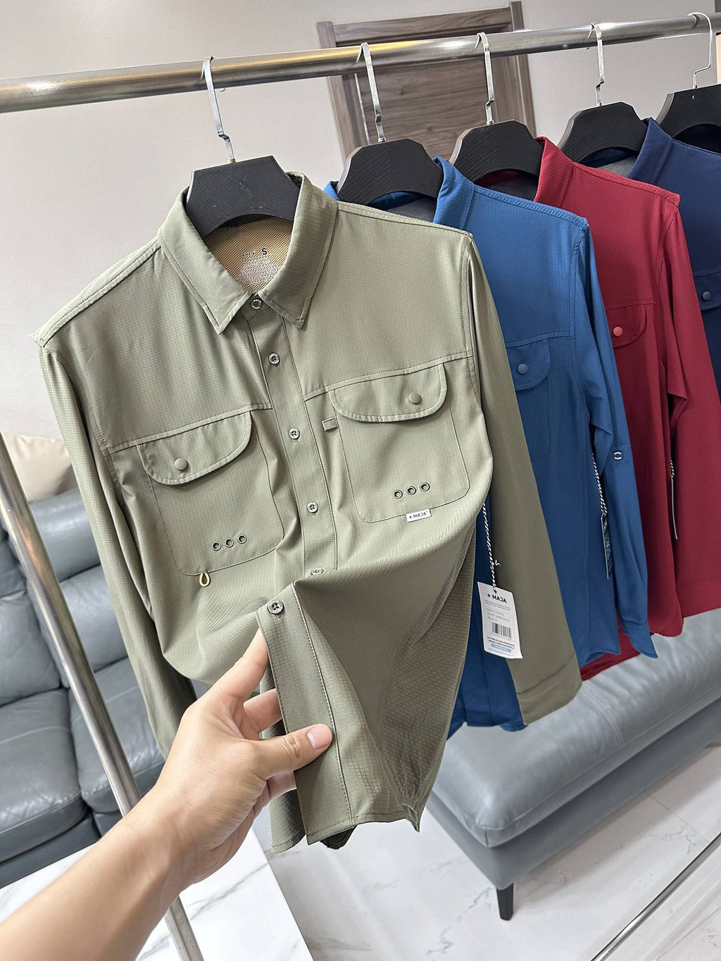 Camisa Deportiva de Alto Rendimiento para Hombre, Primavera Verano, Antidesgarro