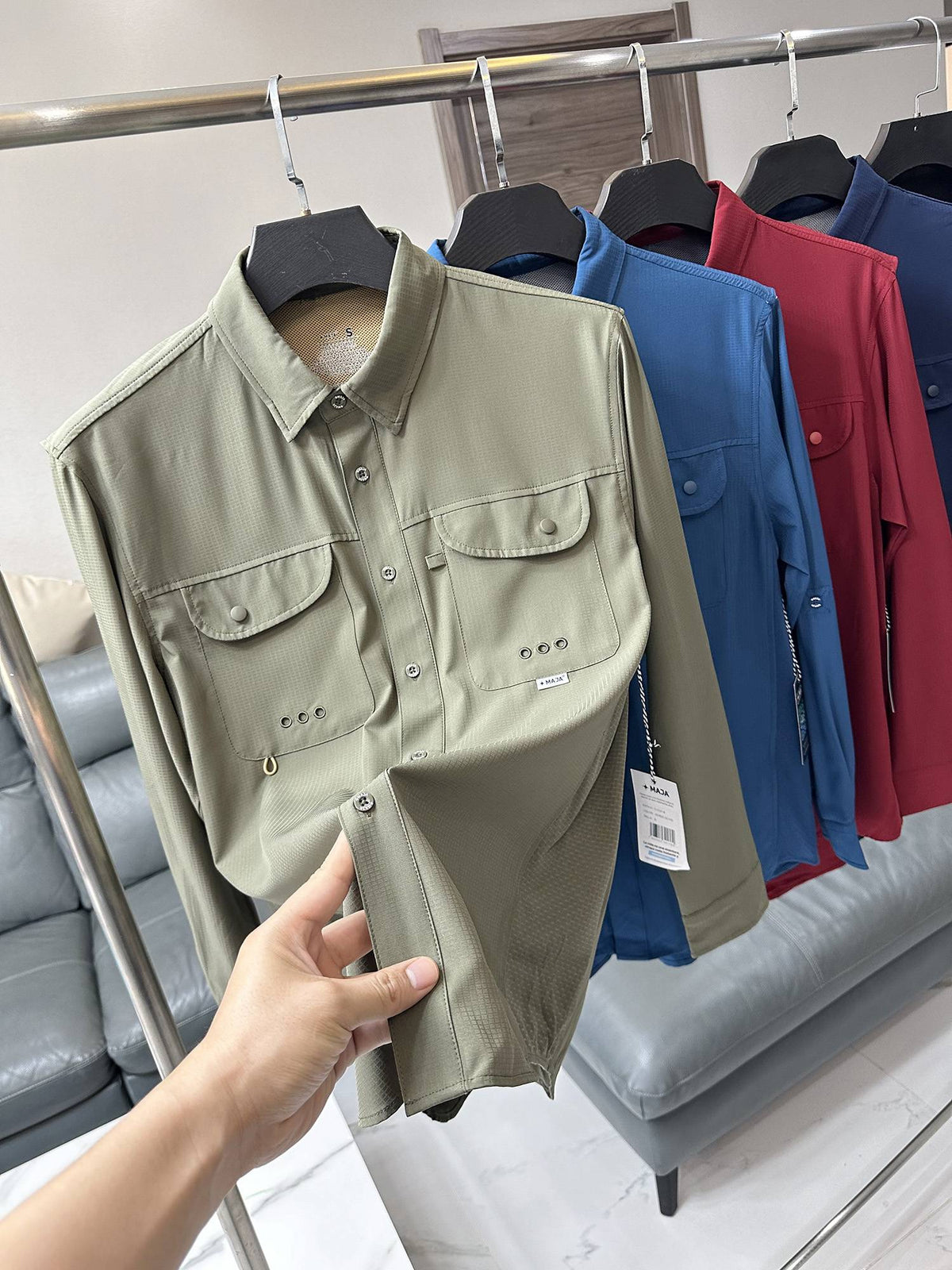 Camisa Deportiva de Alto Rendimiento para Hombre, Primavera Verano, Antidesgarro