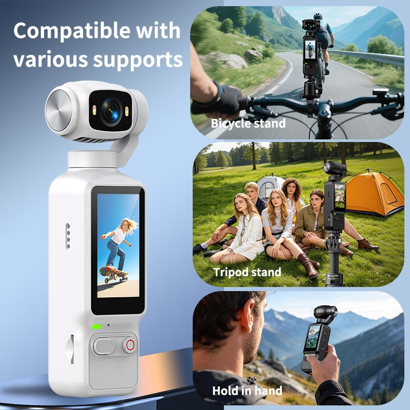 Cámara de acción portátil HD 4K con rotación manual de 90 y 180 grados para grab