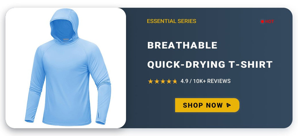 TACVASEN-camisas de pesca con protección solar UPF 50+ para hombre, camisas de m