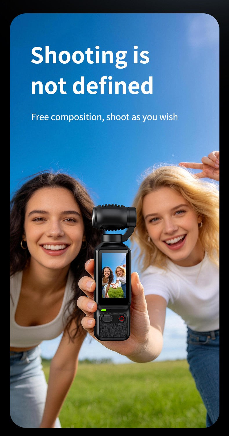 Cámara de acción portátil HD 4K con rotación manual de 90 y 180 grados para grab