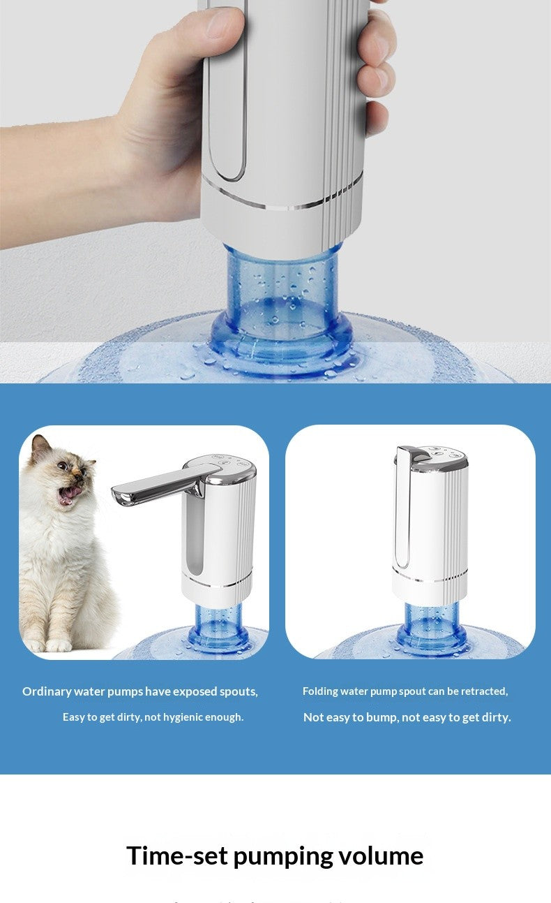 Bomba de agua eléctrica plegable, dispensador automático de agua, salida portáti
