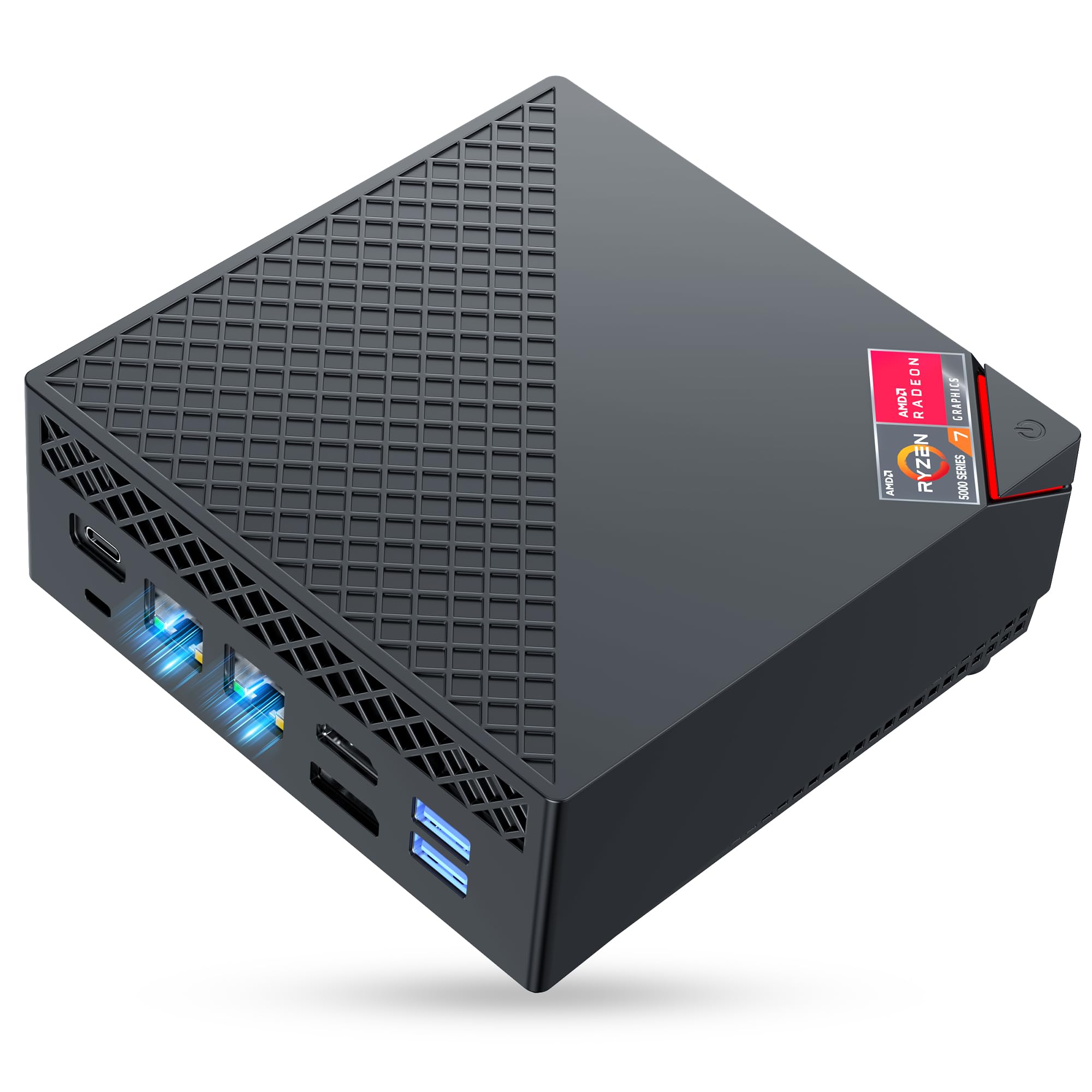 ACEMAGICIAN Mini Gaming PC AMD Ryzen 7 5800U Mini PC 16GB DDR4 512GB SSD Mini Computers (8C/16T up to 4.4GHz) Win 11 4K Triple Display Mini Desktop Computers Dual LAN 2.5G/BT5.2/WiFi 6/Dual Channel
