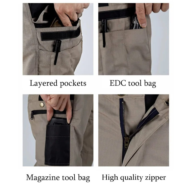 Pantalones tácticos informales para hombre, pantalones de trabajo con múltiples