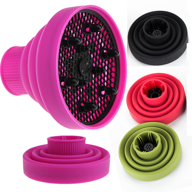 Silicone Folding Diffuser For Hair Drying And Styling