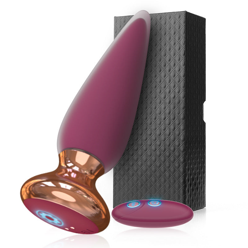 Vibrating Silicone Anal Plug for G-Spot Stimulation