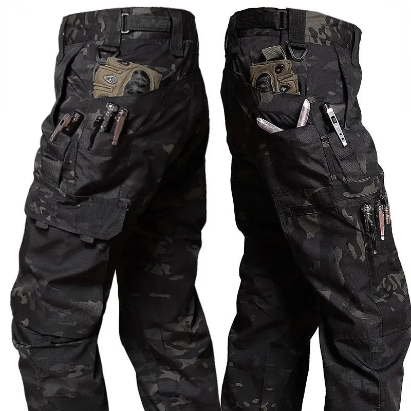 Pantalones tácticos informales para hombre, pantalones de trabajo con múltiples