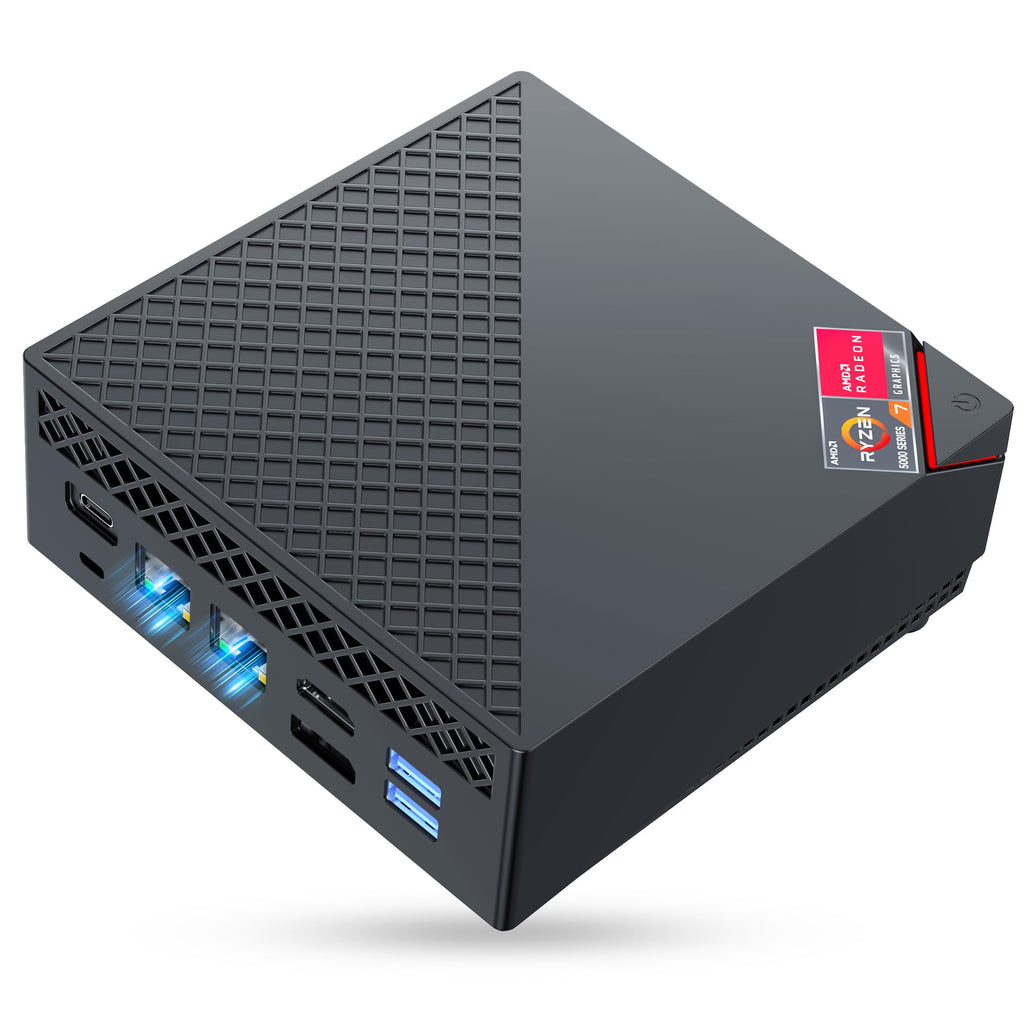 ACEMAGICIAN Mini Gaming PC AMD Ryzen 7 5800U Mini PC 16GB DDR4 512GB SSD Mini Computers (8C/16T up to 4.4GHz) Win 11 4K Triple Display Mini Desktop Computers Dual LAN 2.5G/BT5.2/WiFi 6/Dual Channel