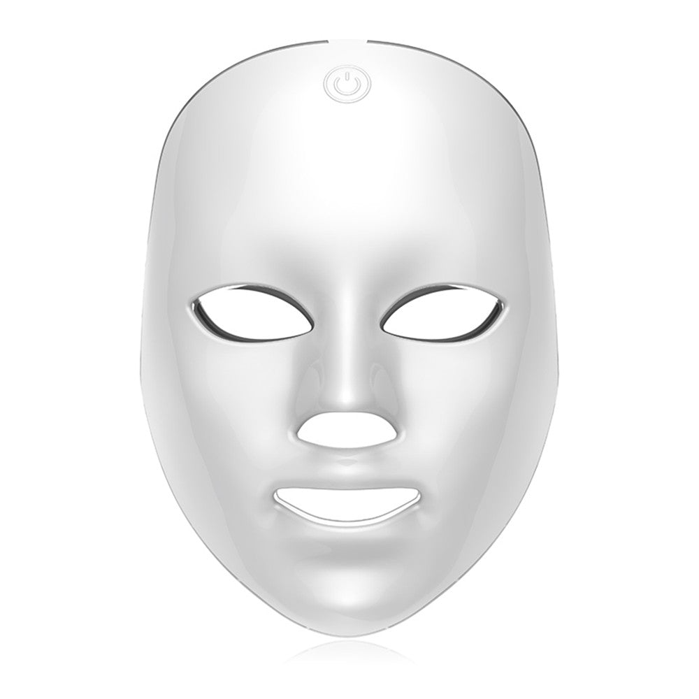 Mascarilla LED Facial recargable, mascarilla de belleza con fotos LED de 7 color