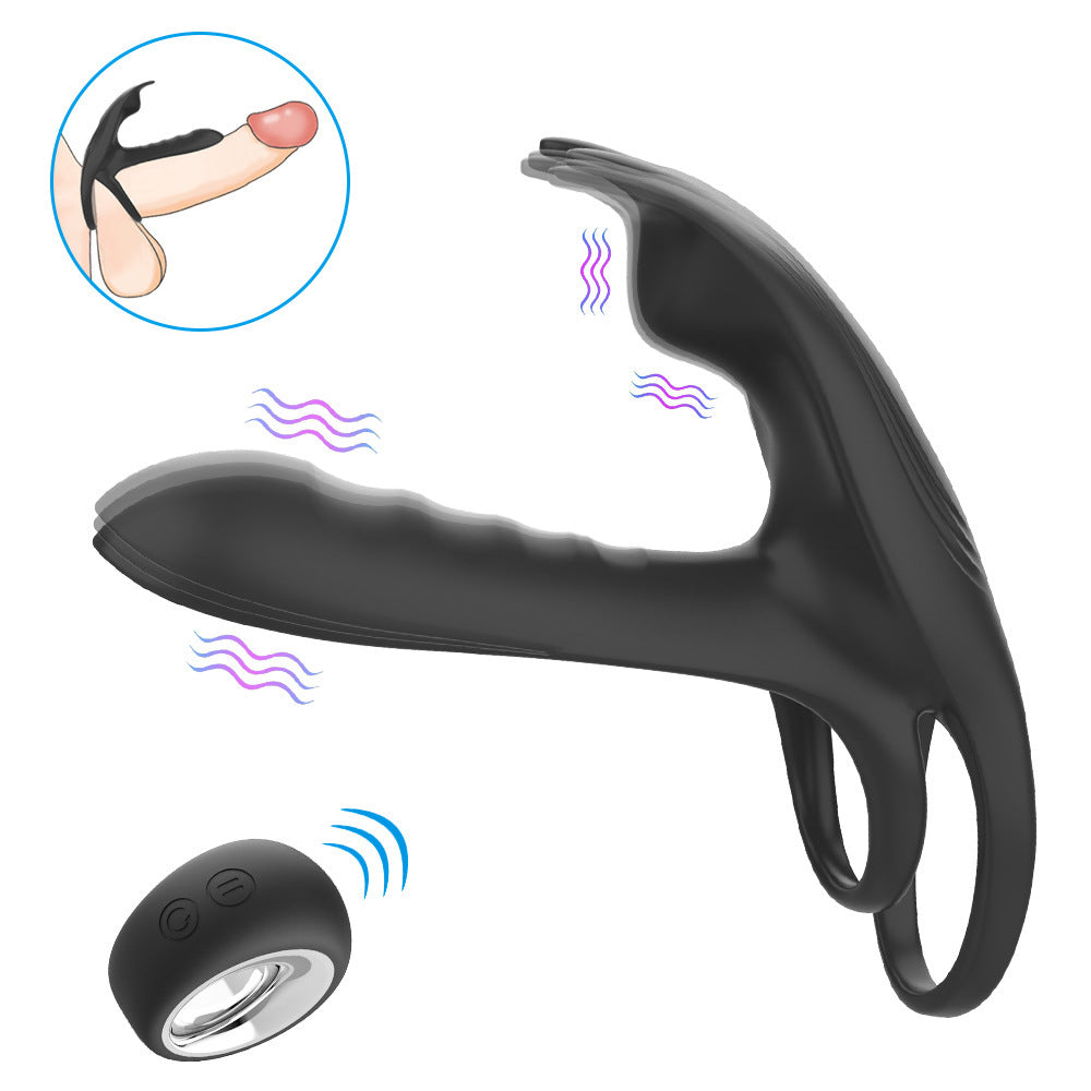 Black Fox Men's Remote Control Vibrating Ring Set