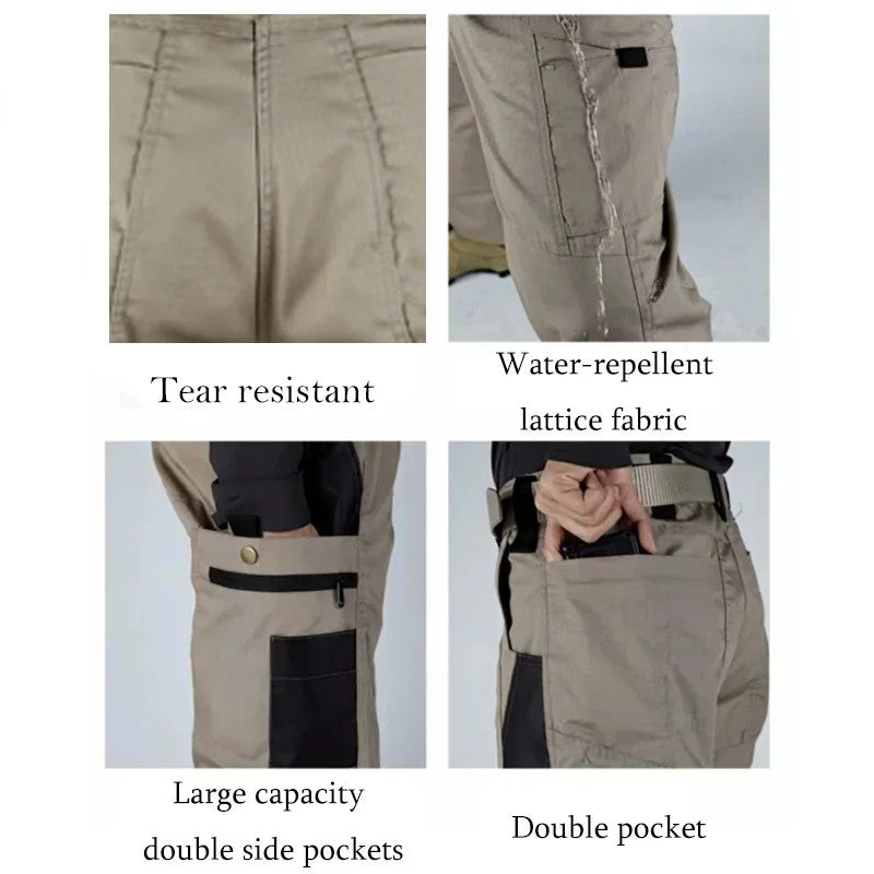 Pantalones tácticos informales para hombre, pantalones de trabajo con múltiples