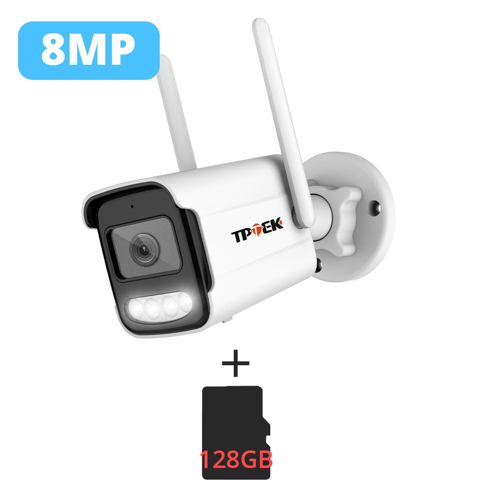 Cámara IP 4K de 8MP para exteriores, cámara de seguridad WiFi, vigilancia inalám