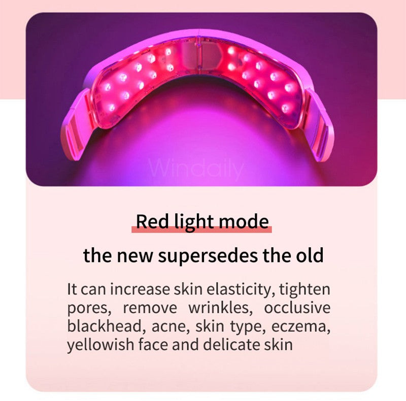 Dispositivo de elevación Facial terapia de fotones LED masajeador de vibración a