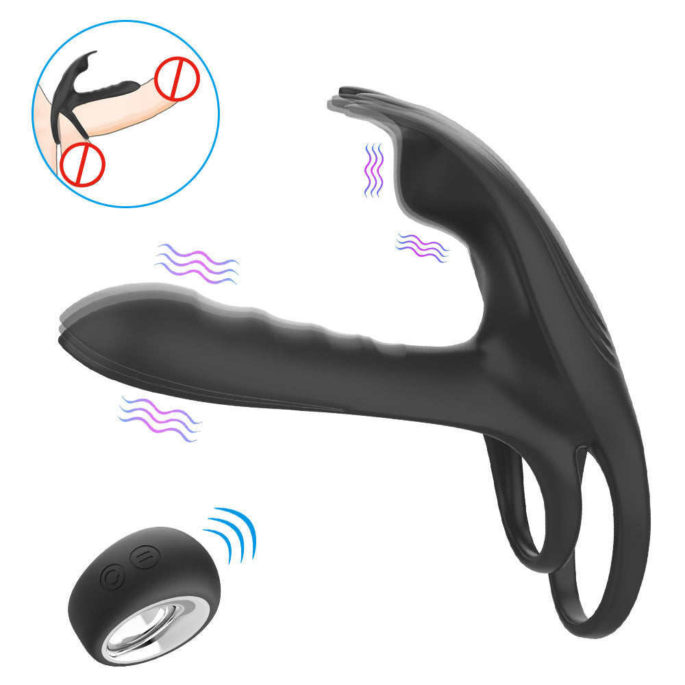 Black Fox Men's Remote Control Vibrating Ring Set