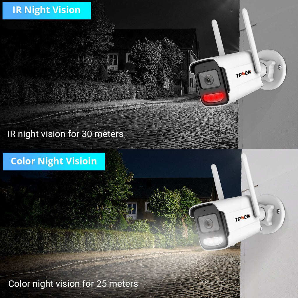 Cámara IP 4K de 8MP para exteriores, cámara de seguridad WiFi, vigilancia inalám