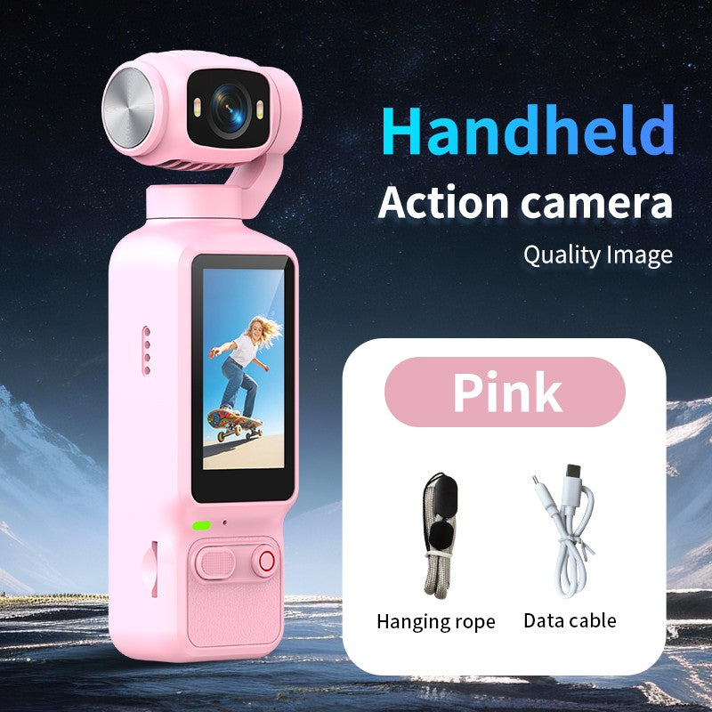 Cámara de acción portátil HD 4K con rotación manual de 90 y 180 grados para grab